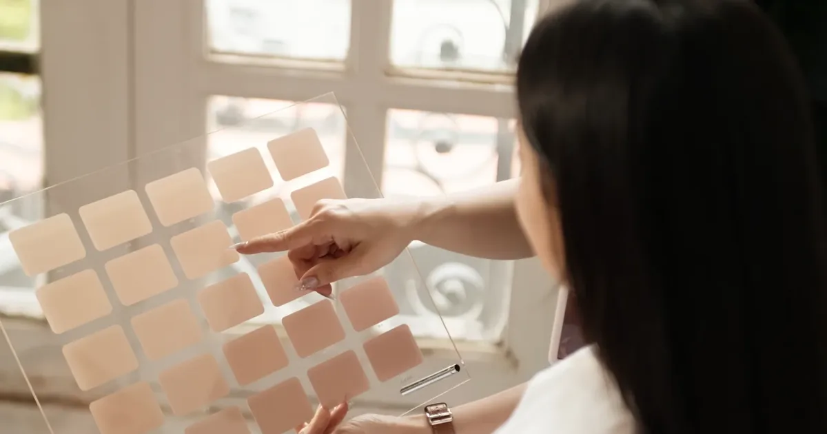 Bảng tông da xác định undertone